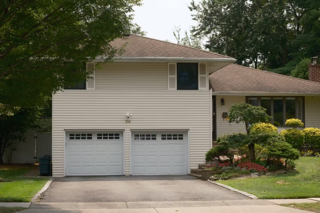 A house with a garage
